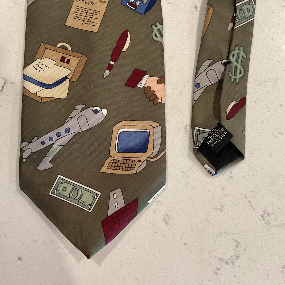 The Save the Children Collection Silk Tie “KIDS VIEW OF BUSINESS” By Cara 16 yr.